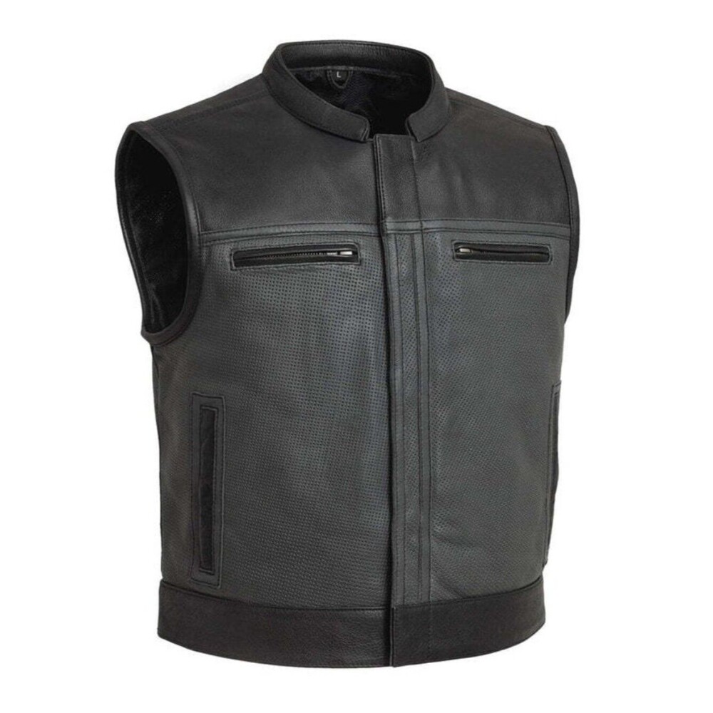 Gotham Hide Perforated Men's Leather Vest